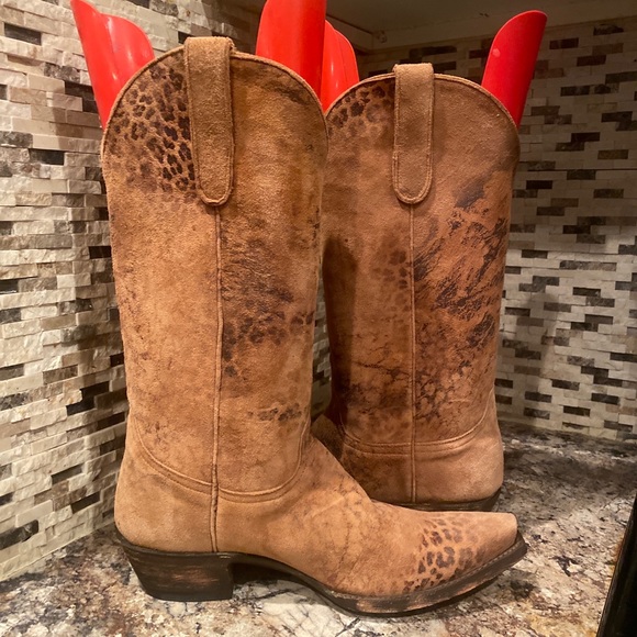 Old Gringo Leopardito Brown Boots 13 inch size 9 New - Picture 12 of 16